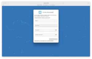 Home Assistant Onboarding: Create an Account