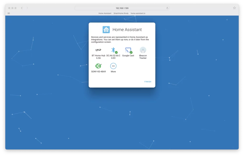 Home Assistant Onboarding: Devices and Services